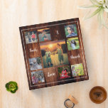 Create your own rustic wood family photo collage binder<br><div class="desc">Create your own,  rustic wood,  family photo collage script unique binder.
Add your own personal photos,  text,  quotes,  monogram and name to personalize.</div>
