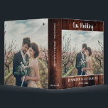 Create your own rustic wood photo wedding album binder<br><div class="desc">Create your own rustic barn wood photo wedding album.
You can add your own photos,  names and text and create a very personal and unique wedding album.</div>