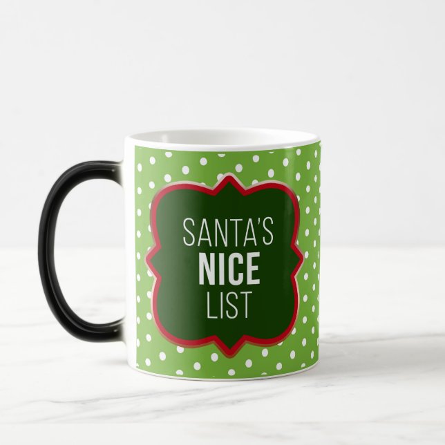 Create Your Own Santa's Nice List Magic Mug (Left)