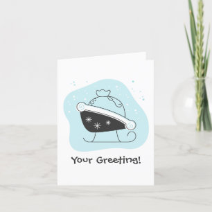 Create Your Own Santa's Sleigh Bag Christmas Holiday Card