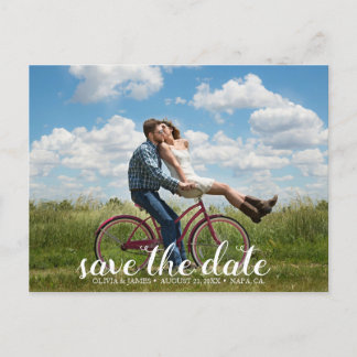 Create your own Save the Date Photo Announcement Postcard