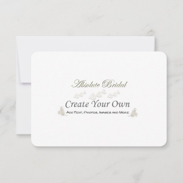 Create Your Own Save the Dates Date (Front)