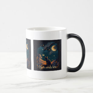 Create Your Own Scenic Mystical Black Cat Magic Mug