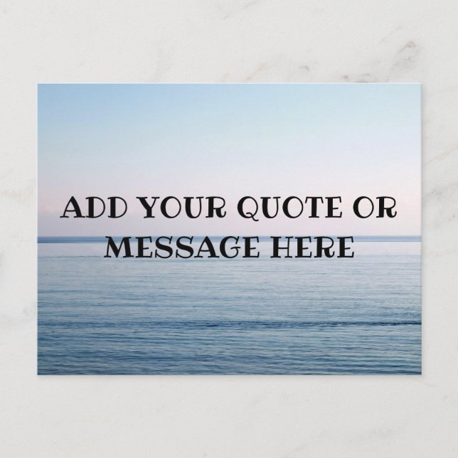 Create your own seascape postcard (Front)