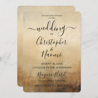 Create Your Own Sepia Vintage Old Fashioned Paper Invitation