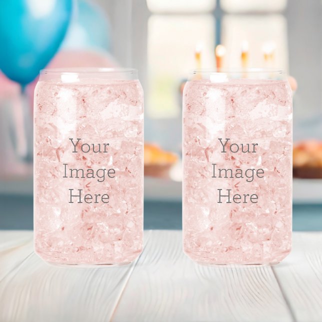 Drinkware Style: Printed Can Glass, Set: Set of 2, Size: 473,17 ml (Insitu (Baby Shower))
