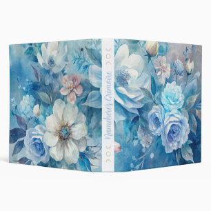 Create Your Own Shabby Chic Blue & Purple Roses Binder