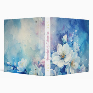 Create Your Own Shabby Chic Misty White Tea Roses Binder
