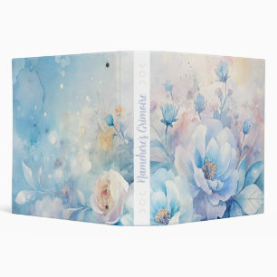 Create Your Own Shabby Chic Pink Blue Rose Bouquet Binder