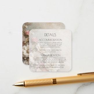 Create Your Own Shabby Chic Wedding Paper Flowers Enclosure Card