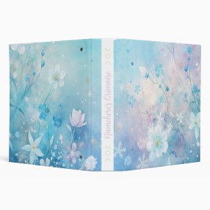 Create Your Own Shabby Chic White Wildflowers Binder
