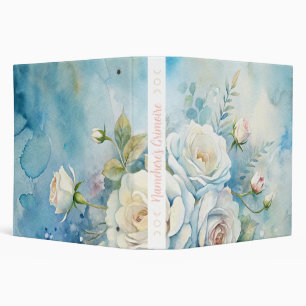 Create Your Own Shabby Chic Yellow Roses Binder