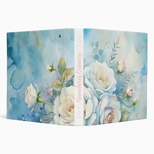 Create Your Own Shabby Chic Yellow Roses Binder (Background)