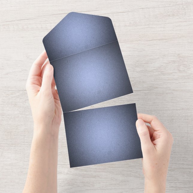 Create Your Own - Shaded Texture - Blue All In One Invitation (Tearaway)