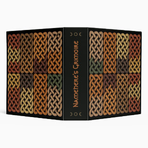 Create Your Own Shades of Amber Celtic Knotwork Binder