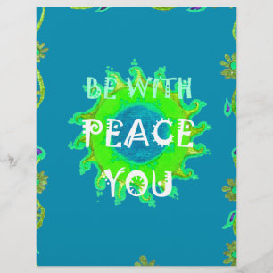 Create Your Own Shalom Peace Be With You Always Letterhead