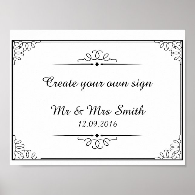 Create your own sign with this template (Front)