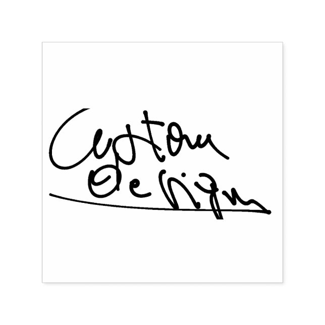 Create Your Own Signature Self-inking Stamp (Design)