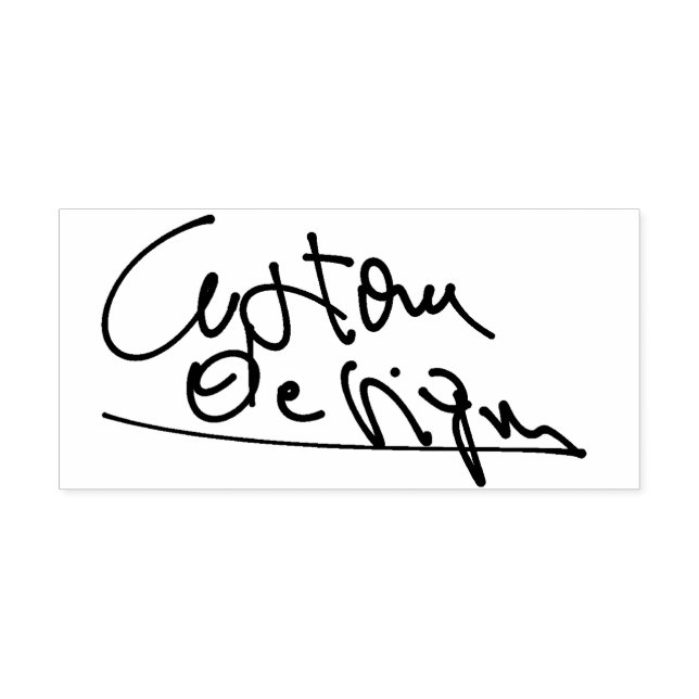 Create Your Own Signature Self-inking Stamp (Design)
