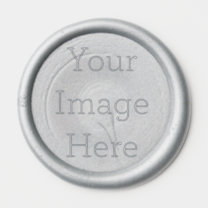 Create Your Own Silver 1" Wax Seal Sticker