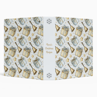 Create Your Own Silver & Gold Presents & Bells Binder