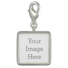 Create Your Own Silver Plated Round Charm