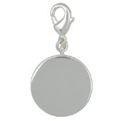 Round Charm, Silver Plated (Back)