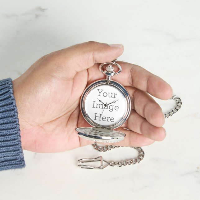 Silver Pocket Watch Watch (Hand)