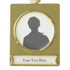 Create Your Own Silver Tone Banner Ornament