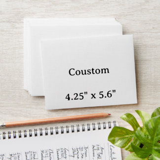 create your own simple4.25" x 5.6" Envelope