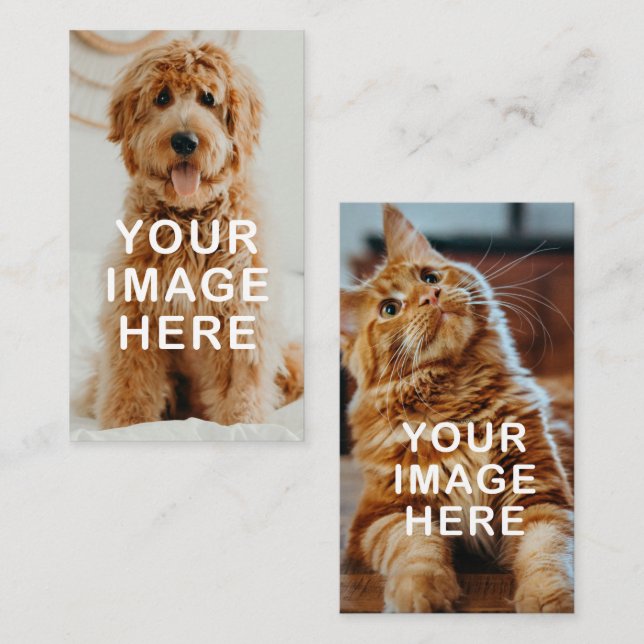 Create Your Own Simple 2-Image Business Card (Front/Back)