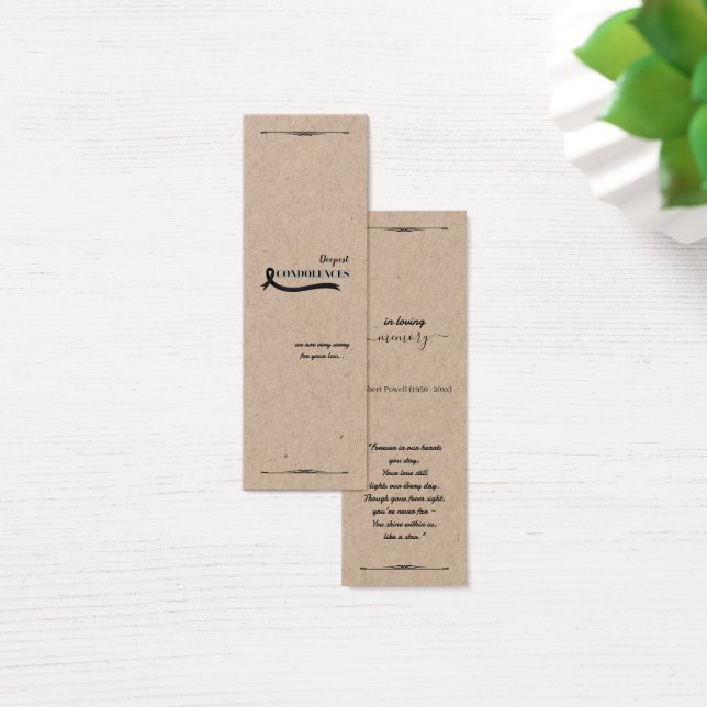Create Your Own Simple 3.0" x 1.0" Sympathy Card (Desk)