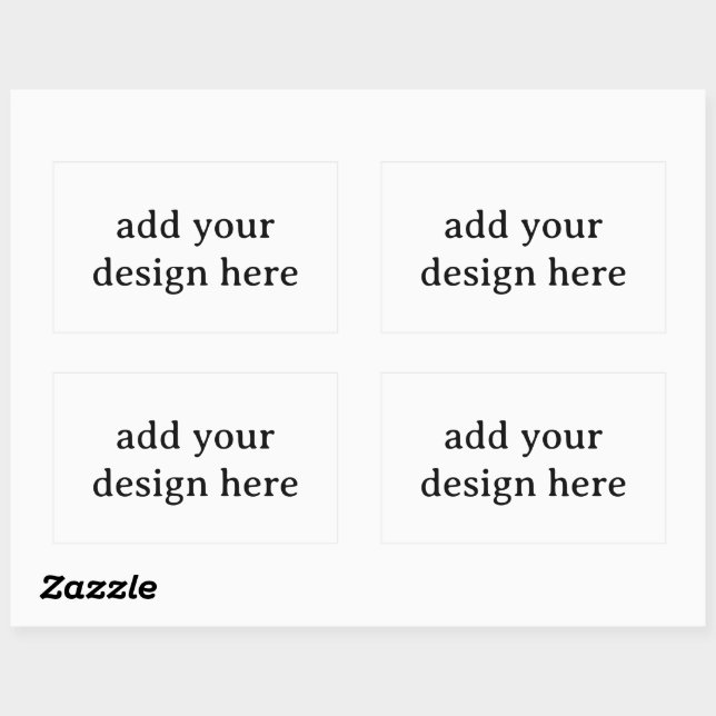 Create Your Own Simple 4.5 x 2.7 inch (sheet of 4) Sticker (Sheet)