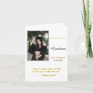 Create your own simple 4" x 5.6" Graduation Photo Card