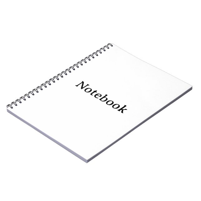 Create Your Own Simple  6.5" x 8.75" Classic Notebook (Left Side)