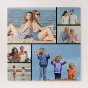Create Your Own Simple 6 Photo Collage Jigsaw Puzzle