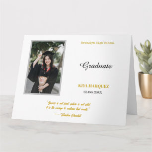 Create your own simple 8.5"x11" Graduation Photo Card