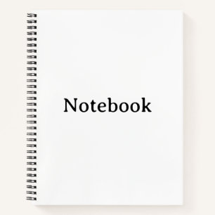 Create Your Own Simple 8.5" x 11" Deluxe Spiral Notebook