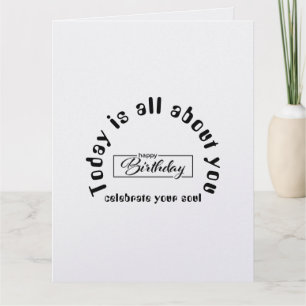 Create Your Own Simple 8.5" x 11" Happy Birthday Thank You Card