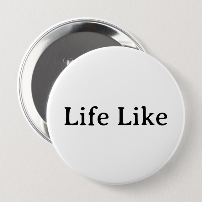 Create Your Own Simple Brand Promotion 4" 4 Inch Round Button (Front & Back)