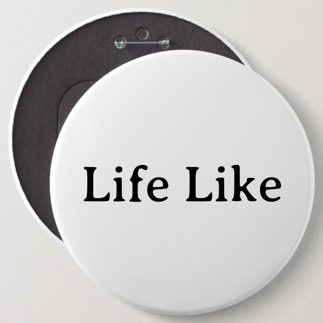 Create Your Own Simple Brand Promotion 6" 6 Inch Round Button (Front & Back)
