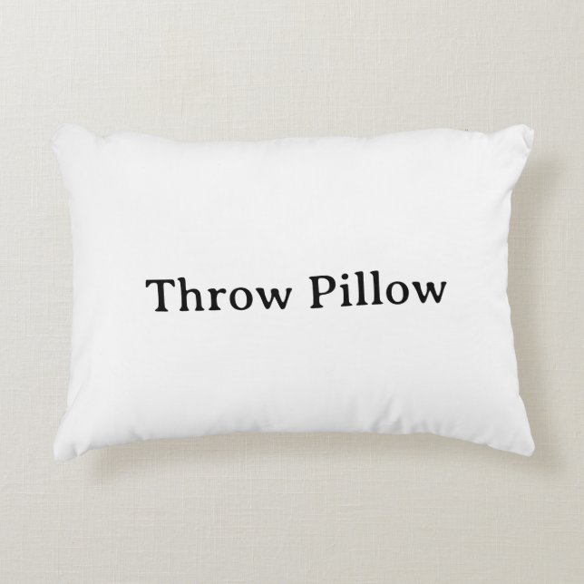 Create Your Own Simple Brand Promotion Accent Pillow (Front)