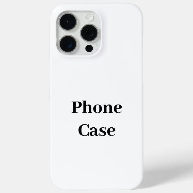 Create Your Own Simple Brand Promotion Case-Mate iPhone Case (Back)
