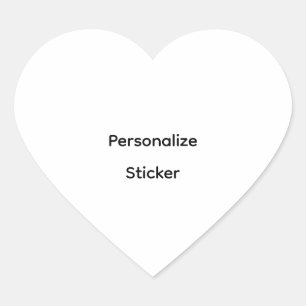 Create Your Own Simple Brand Promotion Heart Sticker