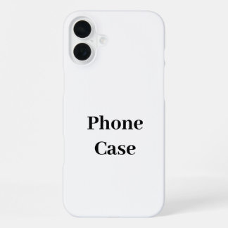 Create Your Own Simple Brand Promotion iPhone 16 Plus Case
