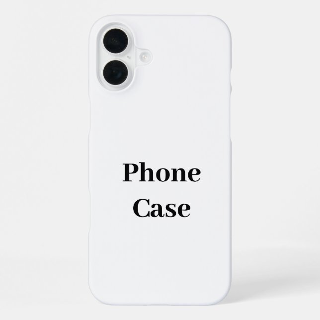 Create Your Own Simple Brand Promotion iPhone Case (Back)