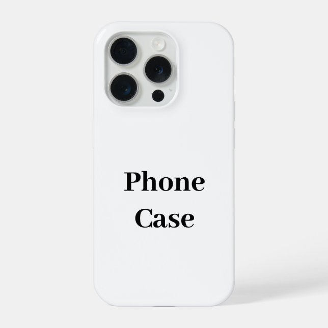 Create Your Own Simple Brand Promotion iPhone Case (Back)