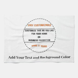 Create Your Own Simple Brand Promotion Kitchen Towel