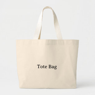 Create Your Own Simple Brand Promotion Large Tote Bag