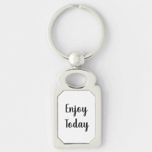 Create Your Own Simple Brand Promotion Rectangle Keychain